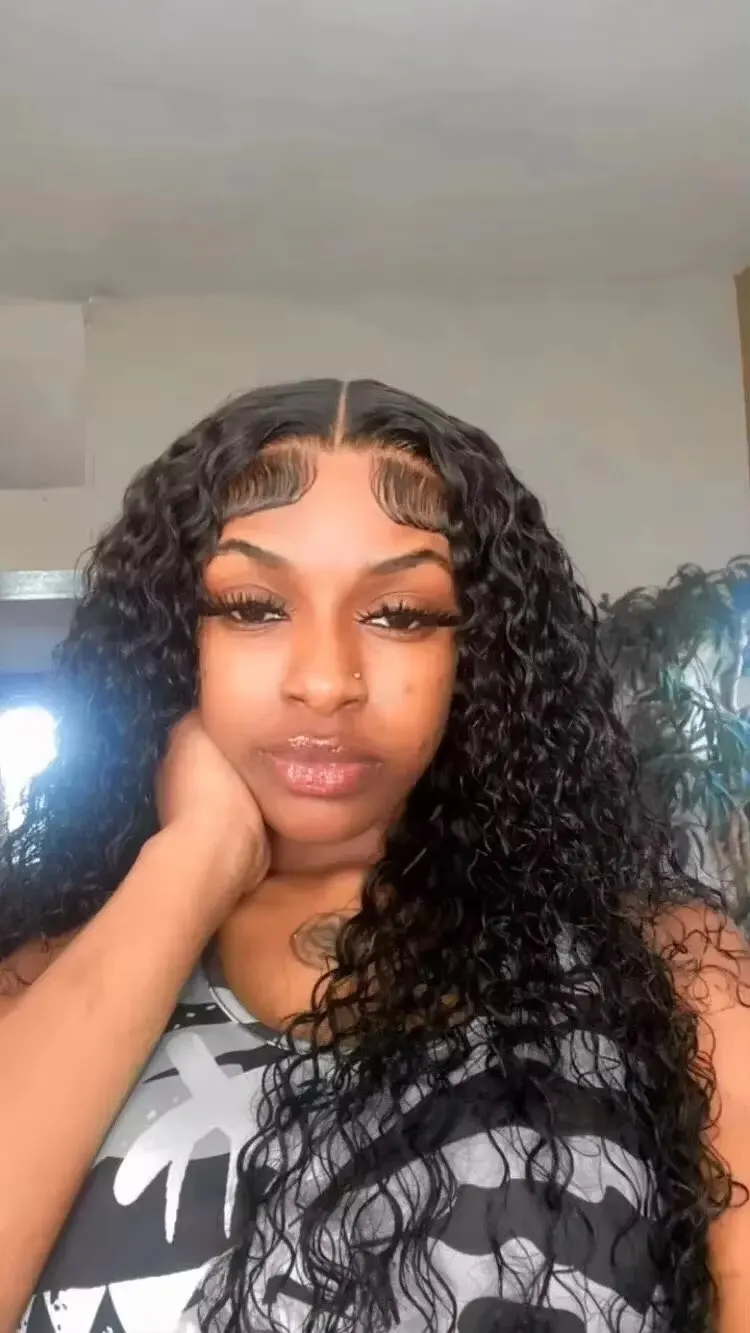 [30inch =$179] Lolly 30 32 Inch Body Wave 13x6 HD Lace Front Wigs Burmese Curly Deep Wave Human Hair Frontal Wigs Pre Plucked Pre Bleached Knots Glueless Human Hair Lace Wigs Flash Sale