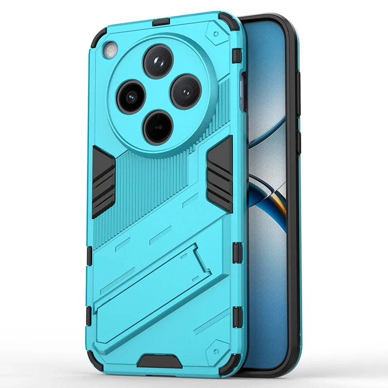 Shockproof Armor Phone Case with Reinforced Corners and Kickstand for Enhanced Protection