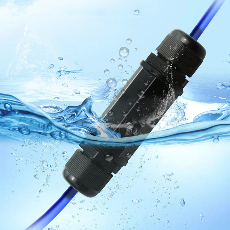 Новый водонепроницаемый разъем RJ45, двойная головка, внешний адаптер Женский для кабеля Cat5 Cat6 Cat7 8P8C