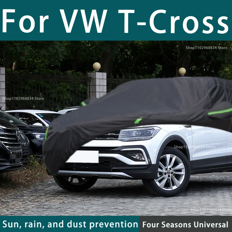 For Volkswagen T Cross Full Car Covers Outdoor Uv Sun Protection Dust Rain  Snow Protective Anti-hail Car Cover Auto Black Cover - AliExpress