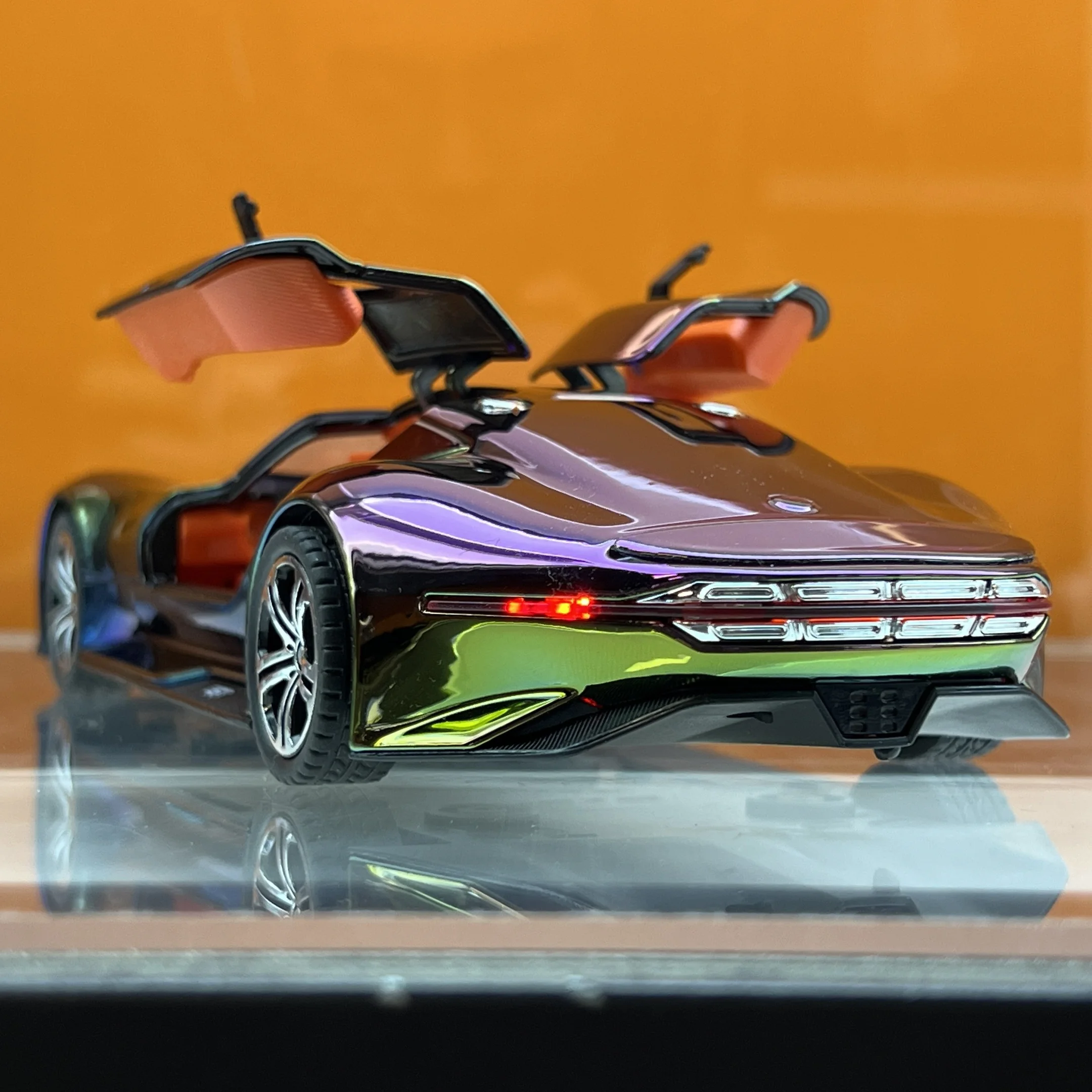 1:24 메르세데스 벤츠 AMG 비전 GT 슈퍼카 합금 다이캐스트 금속 모형 자동차 컬렉션 장식품 장식품 소년을 위한 명절 선물