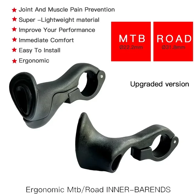 Conception ergonomique d'extrémité de poteau intérieur de vélo de montagne, extrémité de guidon de vélo de ville de gravier de route de montagne, pièces de vélo 1