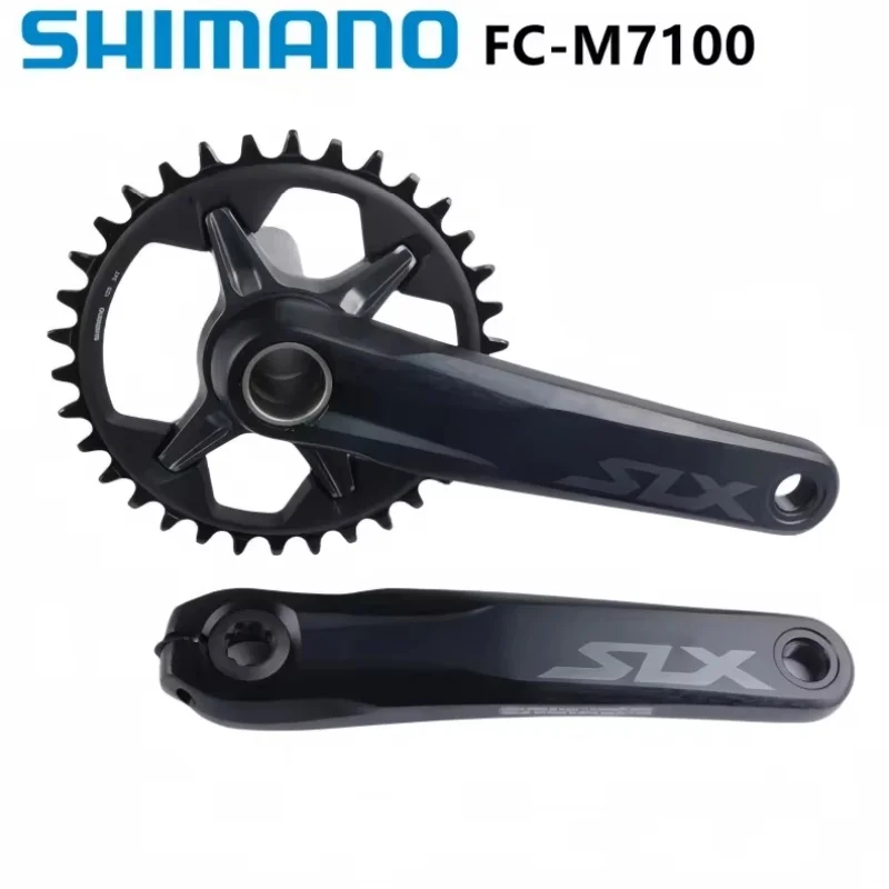 SHIMANO SLX M7100 M7120 Kurbelgarnitur 12S MTB Fahrrad 170mm 175mm Kettenblatt M7100 30T M7100 32T 34T Fahrrad Kurbelgarnitur Fahrrad Radfahren