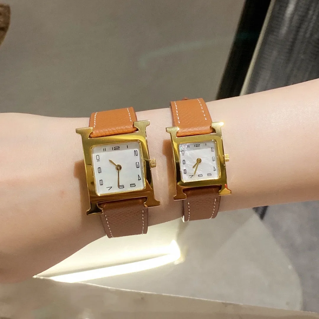 

High Quality Top Luxury Designer Brand Women Watches Quartz Waterproof Square Diamonds Ep Leather Strap Ladies Aaa Watch Gift
