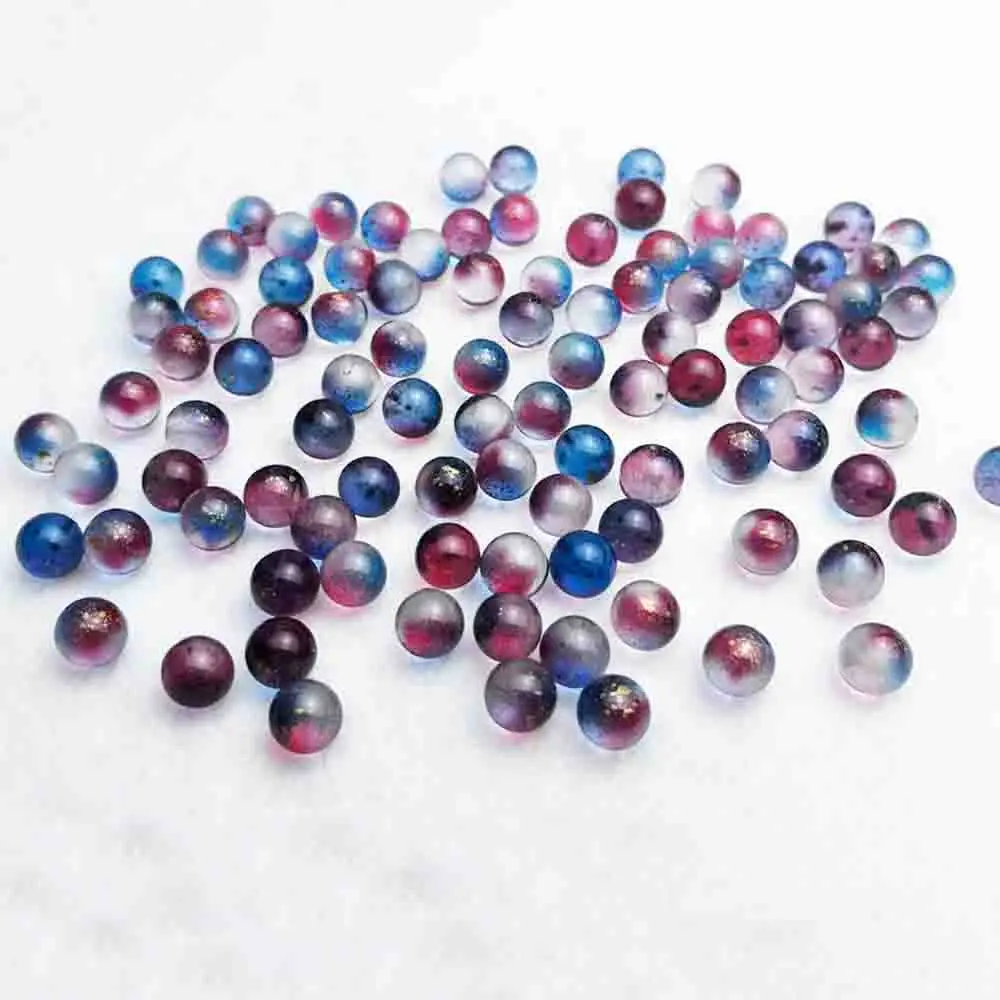 20-200Pcs 비 다공성 컬러 유리 공 직경 12mm 작은 유리 공 어린이 게임 소품 액세서리 선물 상자 장식 공