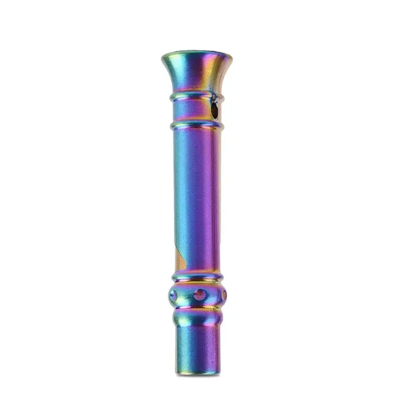 

Safety Survival Whistle Stainless Steel Loud Whistle Portable Necklace Whistle With Loud Sound For Survival Life Saving Hiking