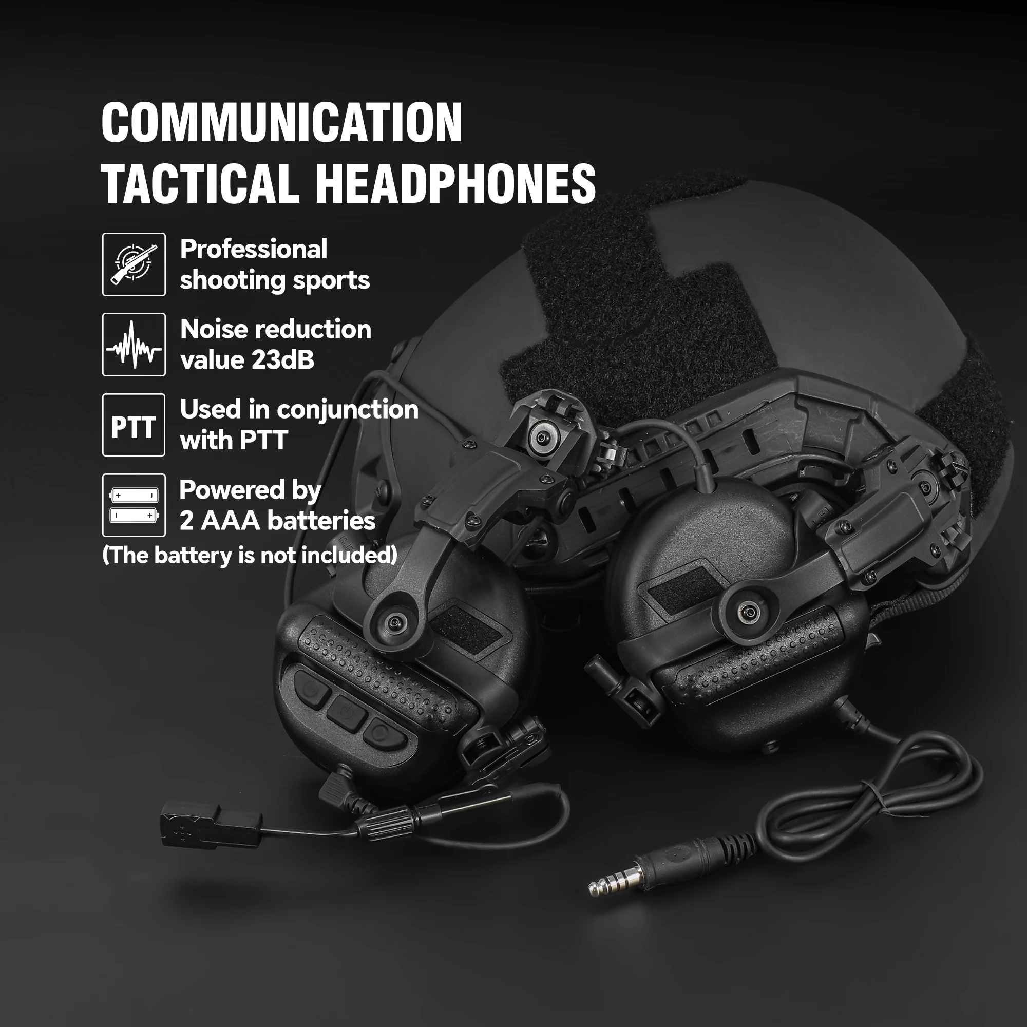 Casque antibruit F10/F30 avec micro, protection auditive pour chantier, porté par un utilisateur