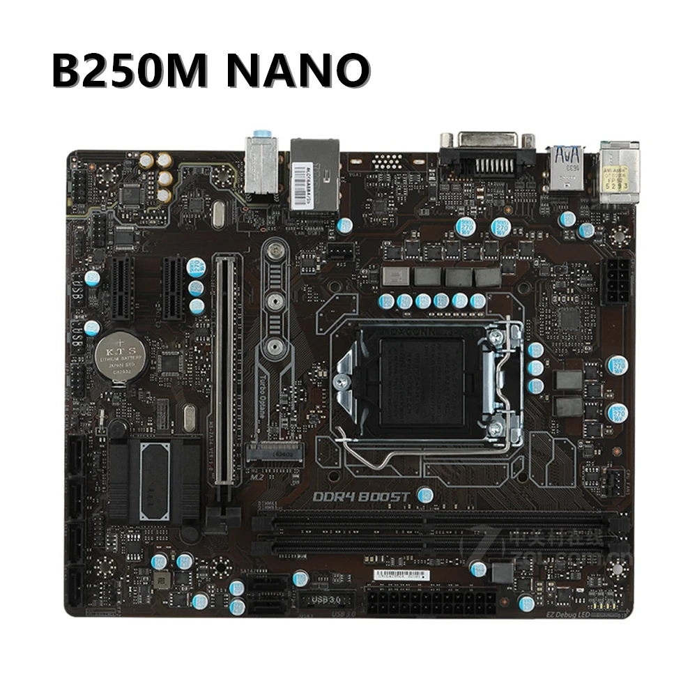 

For B250M NANO Used Motherboard LGA 1151 DDR4 Intel B250 B250M Desktop PC Mainboard SATA III PCI-E X16 3.0 Motherboard
