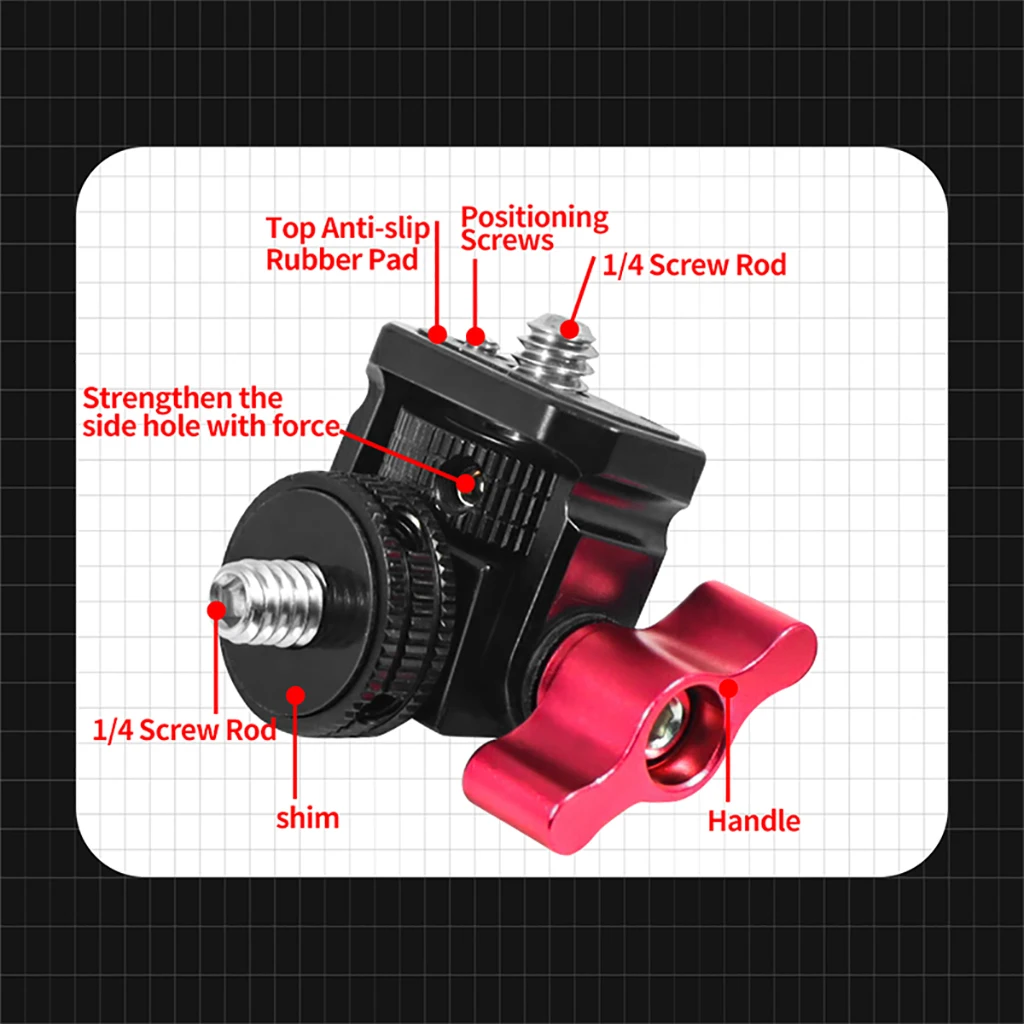 Monitor EVF Stand Holder Cold Shoe Mount for Camera Field Monitor Microphone Hot