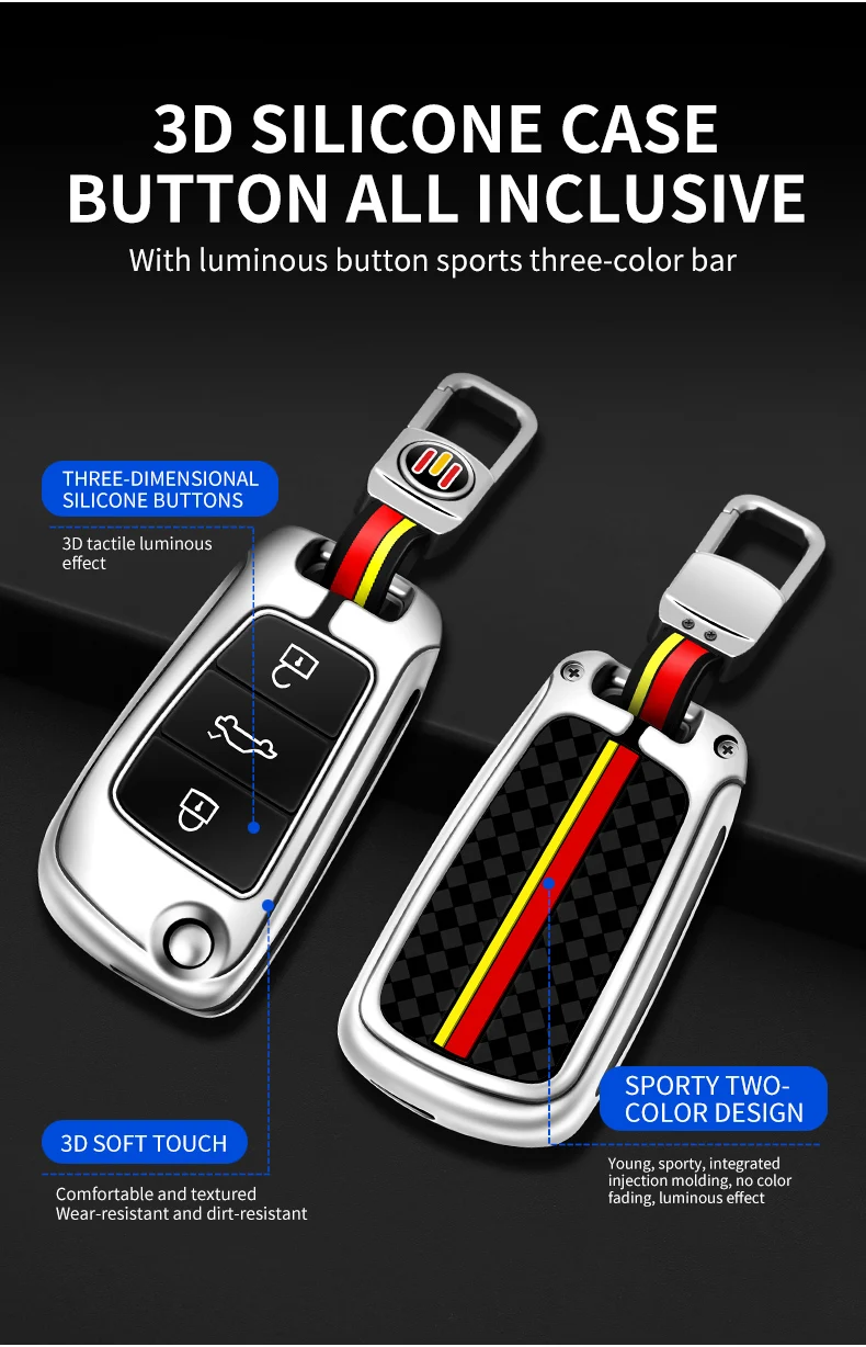 Portachiavi con copertura a distanza per auto in metallo Fob per Audi A1 A3 8P 8L A4 A5 B6 B7 A6 A7 C5 C6 4F Q3 Q5 Q7 Q8 TT S3 S4 S6 RS accessori 8 Portachiavi con copertura a distanza per auto in metallo Fob per Audi A1 A3 8P 8L A4 A5 B6 B7 A6 A7 C5 C6 4F Q3 Q5 Q7 Q8 TT S3 S4 S6 RS accessori - Sab6fddf50db94301ade3b4b0985c274bz