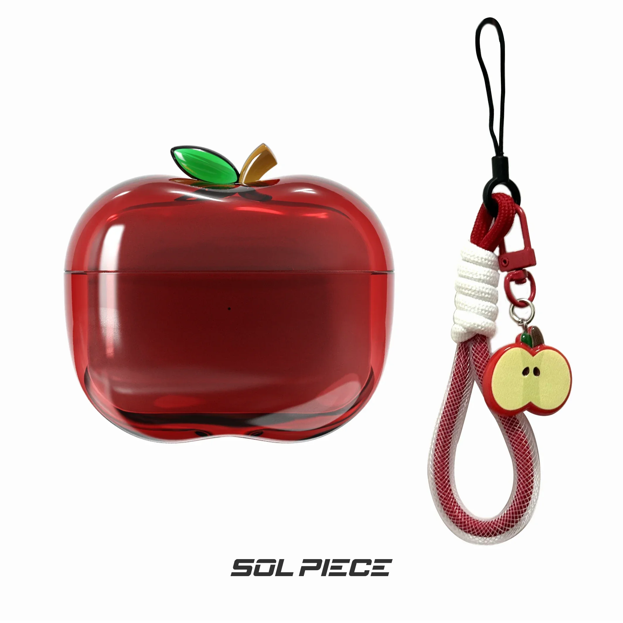 Transparent Drop-Proof TPU Soft Design Customized Personalized Fruit Earphone Case - Simple Style
