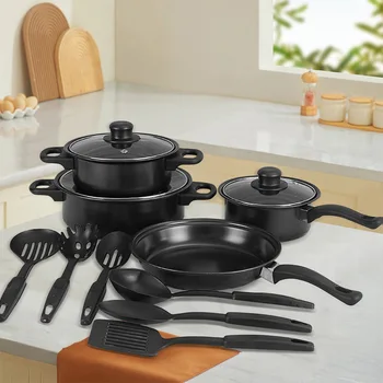 13-Piece Refined Iron Cookware Set – Non-Stick Frying & Multi-Purpose Pans 1