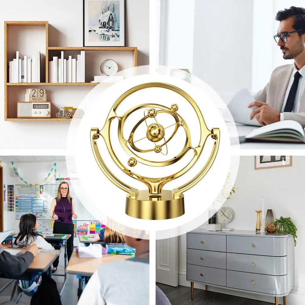 Desktop Model Rotating Magnetic Wobbler Celestial Body Orbit Ornament New Type Of Earth Perpetual Motion Instrument