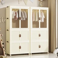 AOLIVIYA الأطفال خزانة قابلة للطي المنظم لعبة وجبة خفيفة خزانة غرفة نوم الرضع المدمجة الشمال B39457 3