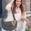 Dog Sling Carrier Pet Carrier Tote Bag Shoulder Bag Adjustable Cat Sling Carrier Washable Soft Breathable Dog Carrying Sling 4