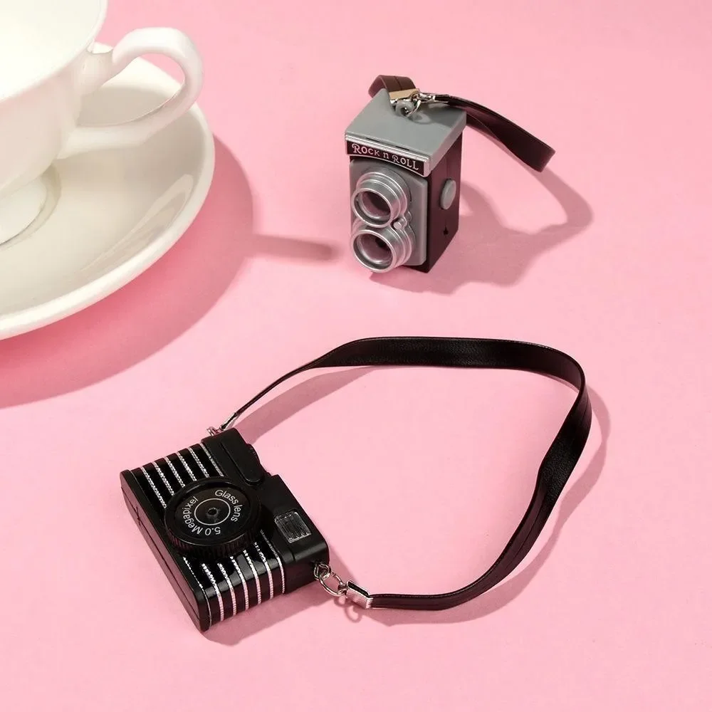 1Pc 1/6 1/8 1/12 Dollhouse Miniature Digital SLR Camera for labubu for upset duck Dolls House Decoration Accessory - Image 5