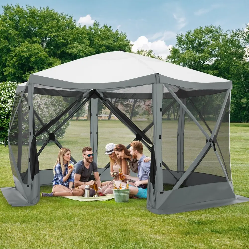 

NEW Outdoor Gazebo 12x12ft Instant Canopy Pop Up Party Tent Screen House