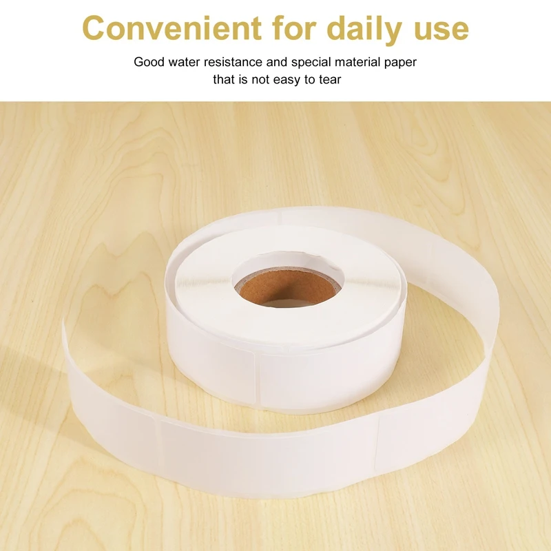 A01F-Removable Freezer Labels 1 X 3 Inch Food Storage Stickers Refrigerator Freezer Paper Labels (Blank White)