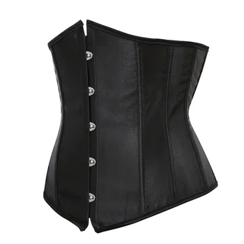 Underbust Corset Women Sexy Bustier Slimming Workout Shape Waist Trainer Girdles Cummerbunds Lace Up Corselet Lingerie Plus Size 2