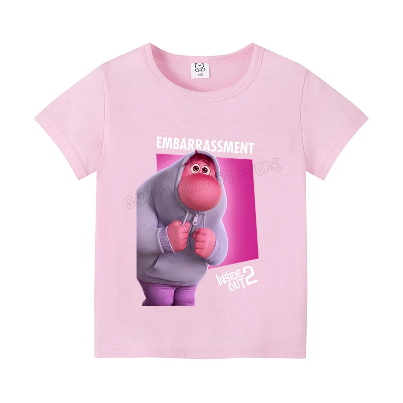 thumbnail image 1 of Camiseta con estampado de Disney para niños, con estampado de ropa de moda "Inside Out", Boutique, Tops de verano 2024, 1 of 5