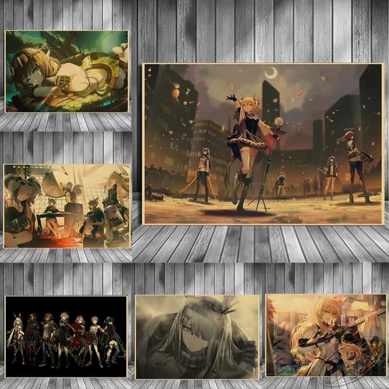 

Tower Defense Kraft Paper Game Poster Anime Picture HD Prints Classic Wall Art Vintage Painting Home Bedroom Decor Background