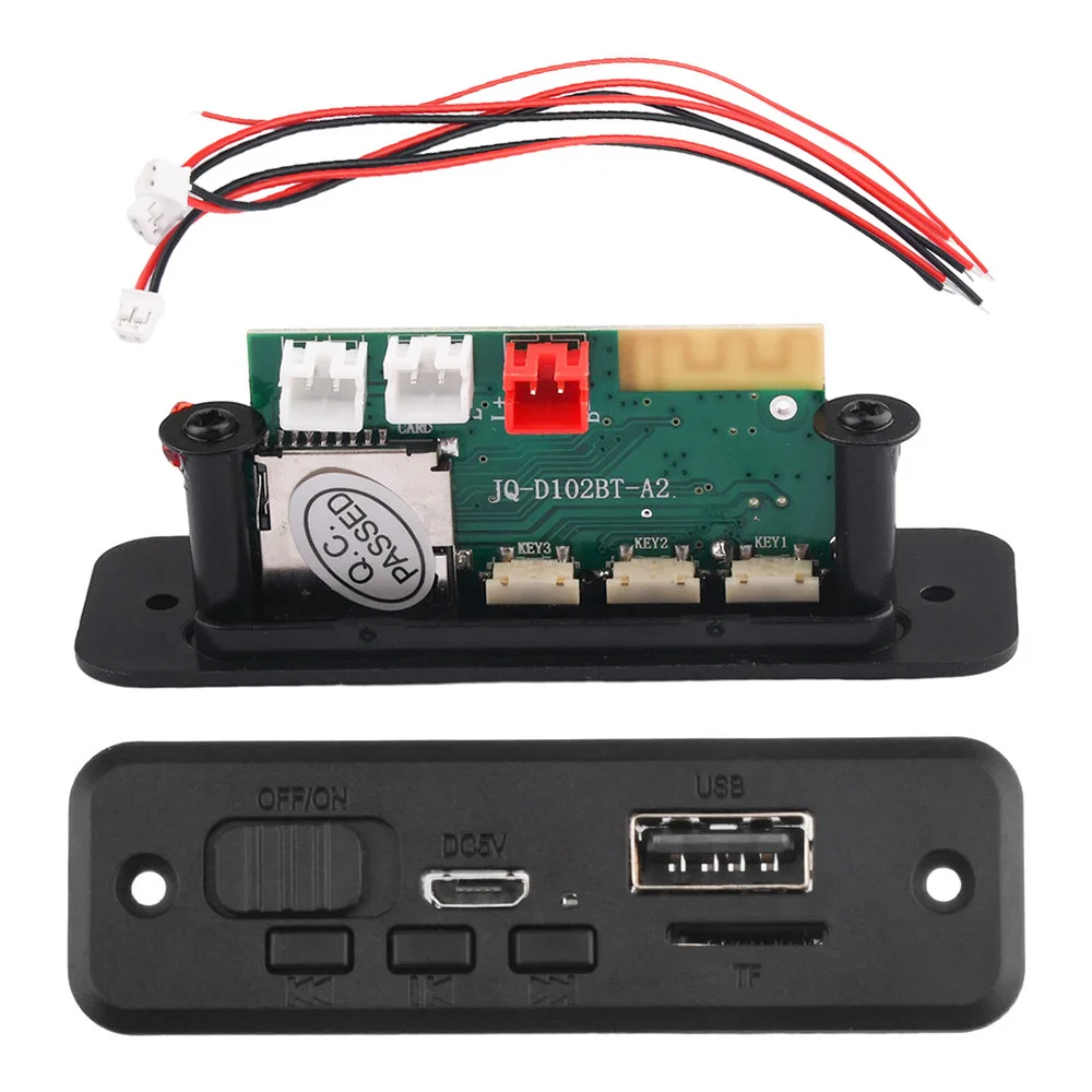 

Bluetooth MP3 Decoding Board Module MP3 WAV Decoding Board Module with Bluetooth Call Speaker Amplifier Audio Receiver Module