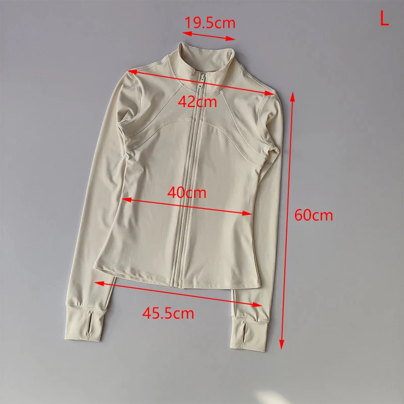 Women Sports Jacket Slim Fit Lightweight Full Zip-up Yoga Running Thumb Holes