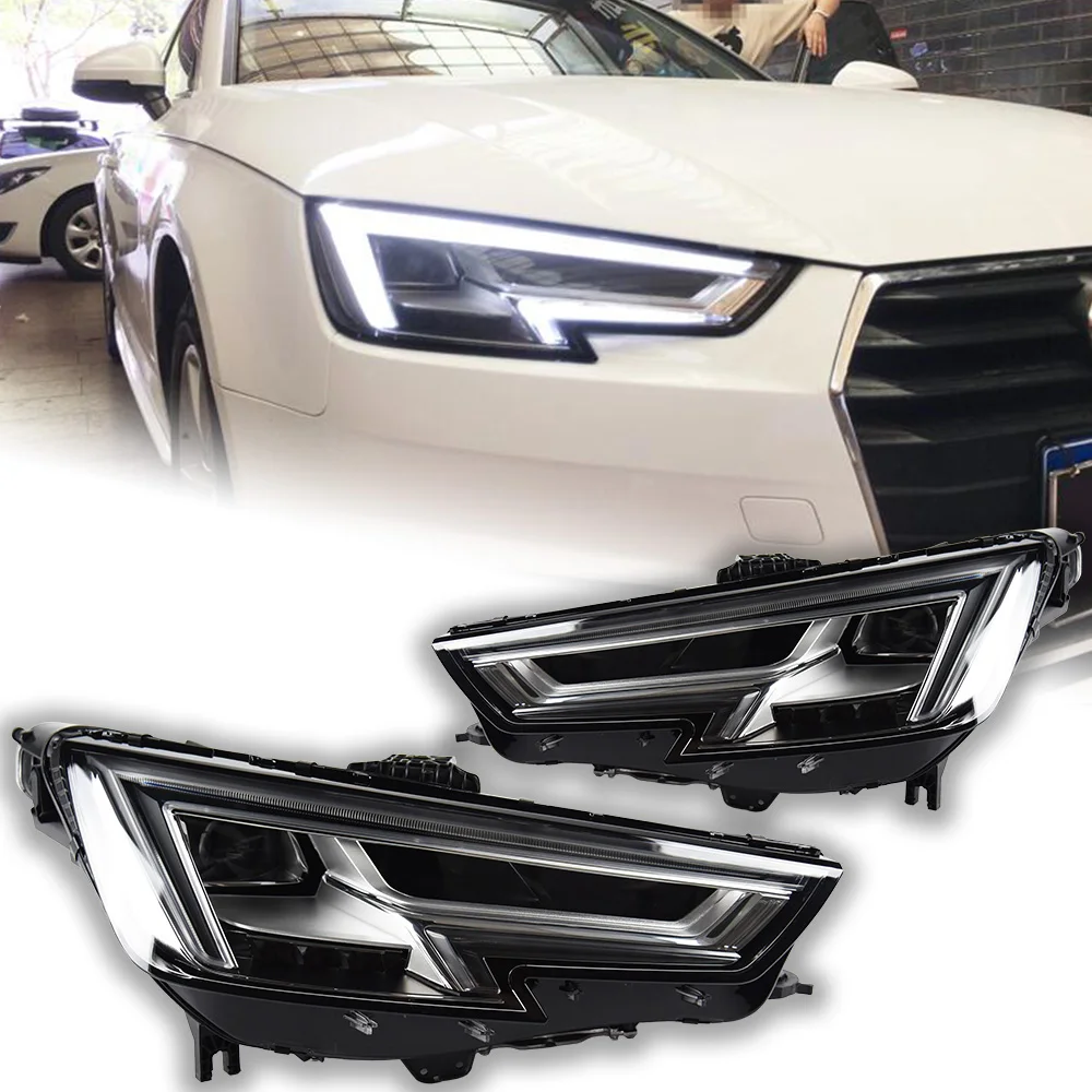 Akd Car For Audi A4 B9 Headlights 2017-2020 A4l Projector Lens Drl Head Lamp Automotive Accessories - Car Light Assembly - AliExpress