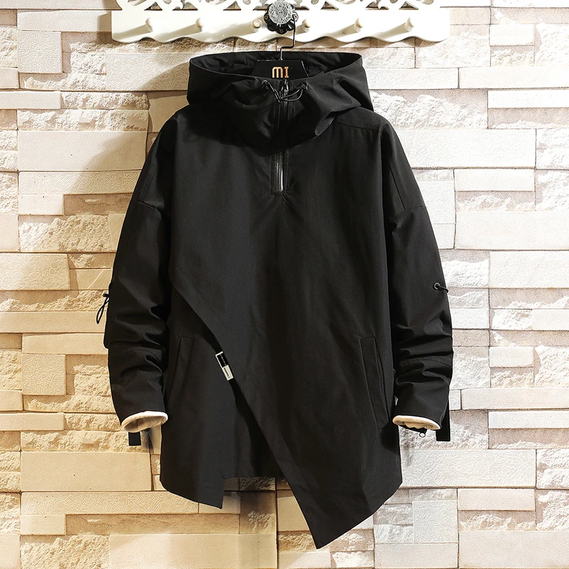 

Streetwear 2023 Spring Autumn Hooded Men's Jacket Coat Hip Hop Casual Windbreaker Bomber Jackets For Men