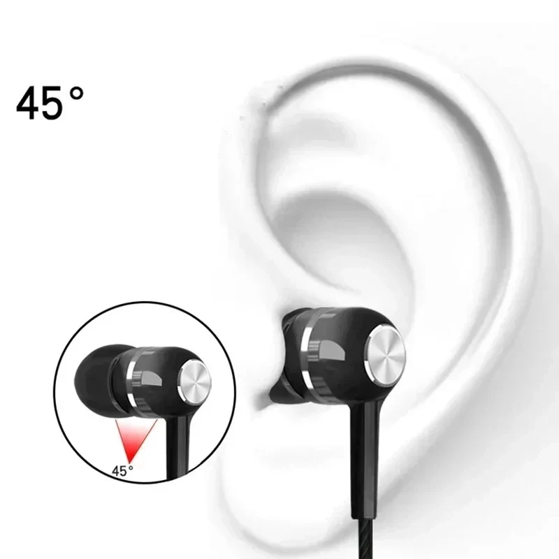 Universal 3.5mm AUX Plug Earphone In-ear Wired Headphones HiFi Sound Quality Built In HD Mic For Xiaomi Realme Computer Headset