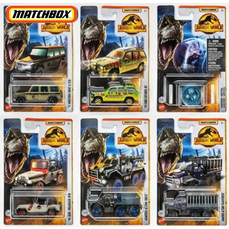 Original Matchbox Car Jurassic World Diecast 1:64 Voiture Ford Explorer Mercedes Benz Kids Boys Toys for Children Gift