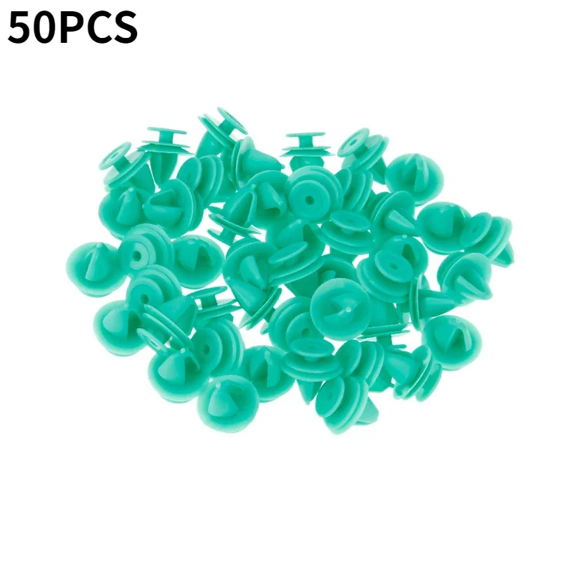 

50Pcs Nylon Decorative Clip Green Automobile Interior Car Door Fixed Fastener Fit For Mercedes Benz For Peugeot 207 307 206