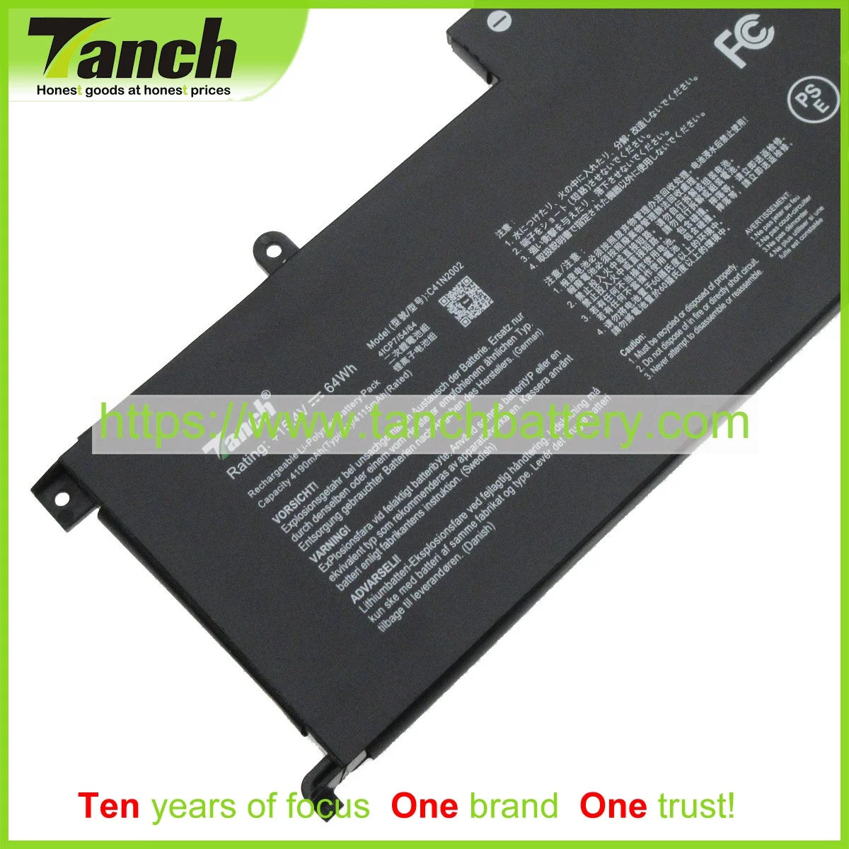 

Аккумуляторы Tanch для ноутбуков ASUS ZenBook Pro 15 UX535LI-E3143T Pro 15 UX535LI-BO059R Pro 15 UX535LH-BO063T Pro 15 UX535LI-H2043T