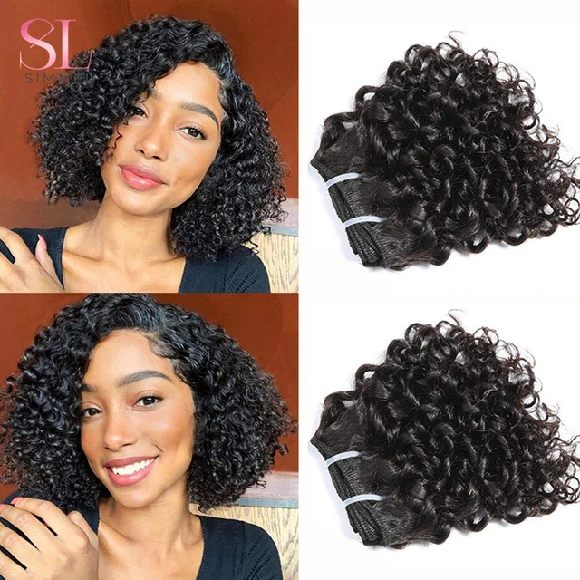 10\ =100g : MY LADY 100% Indian Virgin Human Hair Kinky Curly Unprocessed Weave  Hair 100g per Bundle (10 inch) : Amazon.in: Beauty