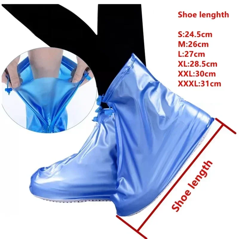 Shoe Covers Silicone Waterproof Shoe Cover Unisex Shoes Protectors Rain Boots for Indoor Outdoor Rainy Reusable Quality non-slip shoe Cover