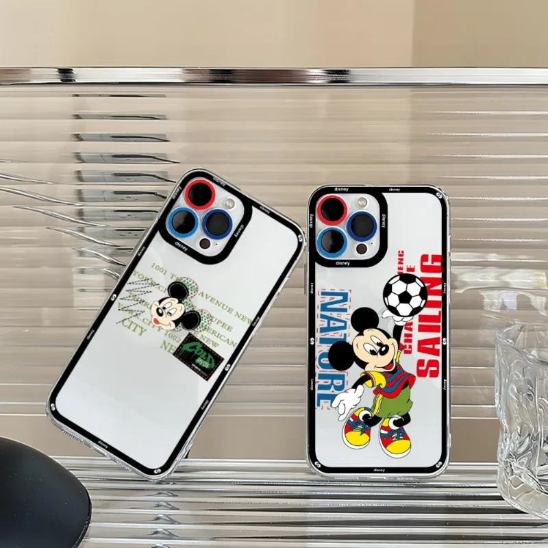 MINISO Cartoon Mickey Phone Case For IPhone 14 Plus 13 12 11 Pro Max