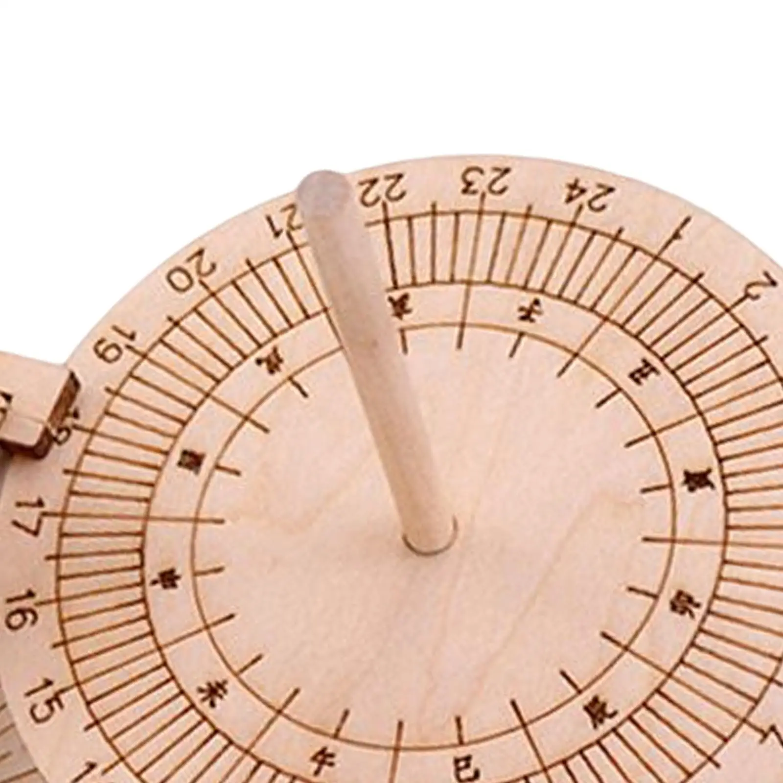Equatorial Sundial Clock DIY Wooden Building Manual Assembly Model Premium Material