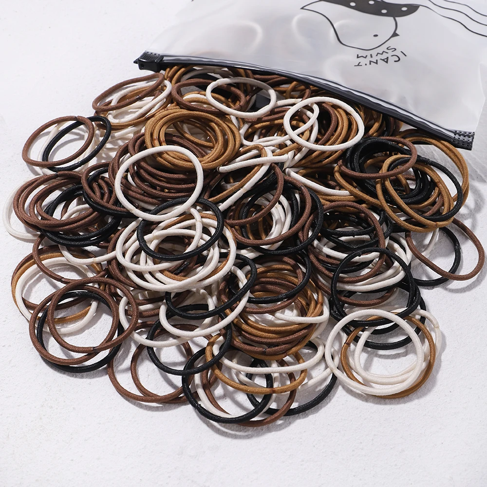 Colorful Elastic Hair Bands for Girls - 30/50/100 Pcs