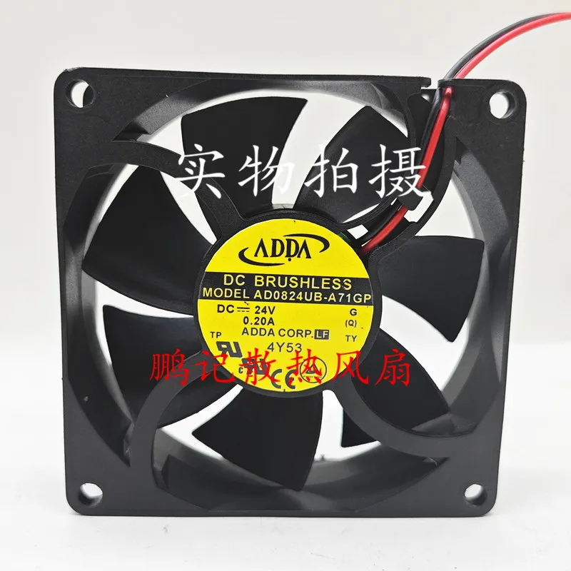 

ADDA AD0824UB-A71GP DC 24V 0.38A 80x80x25mm 2-Wire Server Cooling Fan