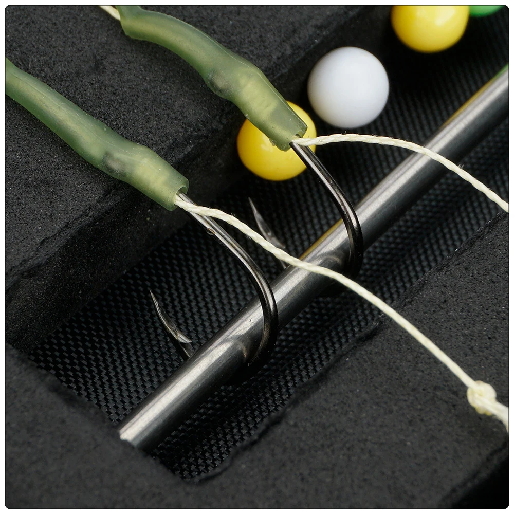 Hirisi Karpfenangeln Rig Wallet Hair Rig Bag Hook Link Tragetasche Karpfenangeln Hair Rig Geldbörsen Angelzubehör – Detail 5