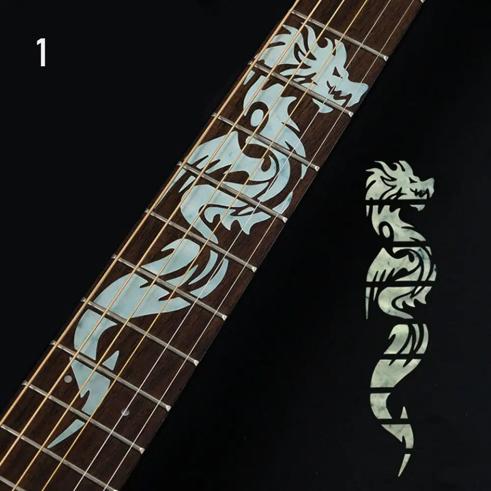 Instrument Decorations: Ultra Thin Cross Inlay Fretboard Stickers for Electric Guitar Accessories