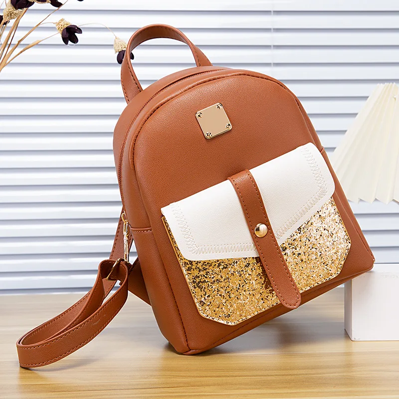 

2023 Fashion Multi-purpose Soft Leather Women's Backpack Trend Student Bag High Quality Simple Style