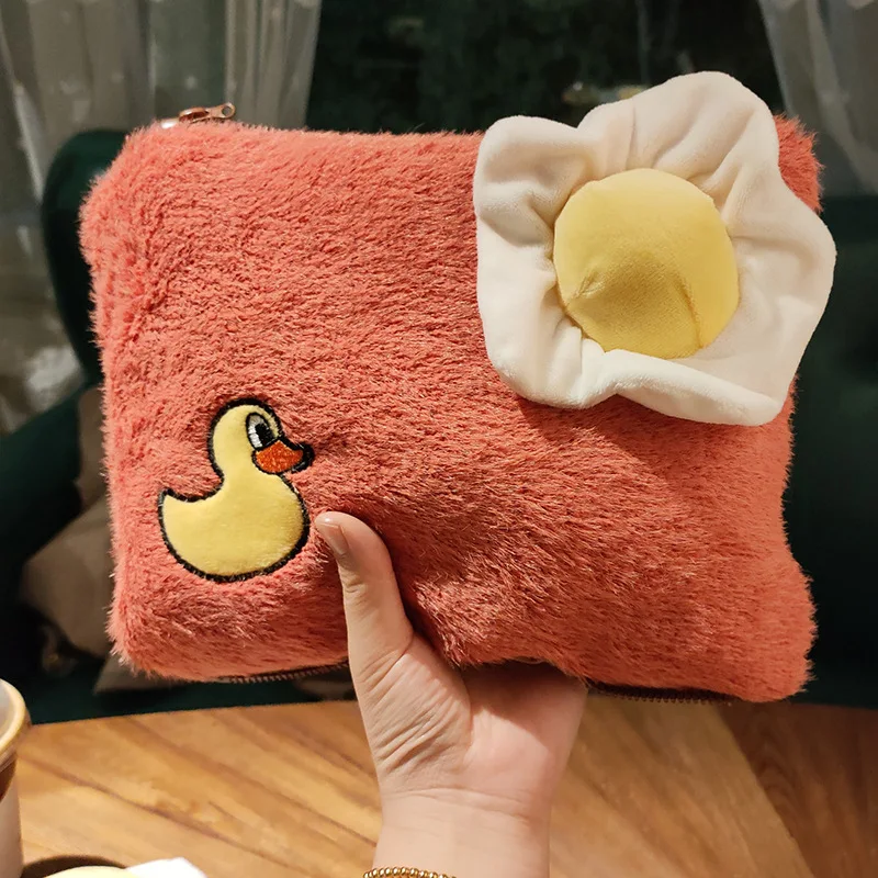 

New Cartoon Charging Hot Water Bottle Cute Plush Hand Warmer Removable Washable Zipper Rechargeable Hot Warm Water Bag
