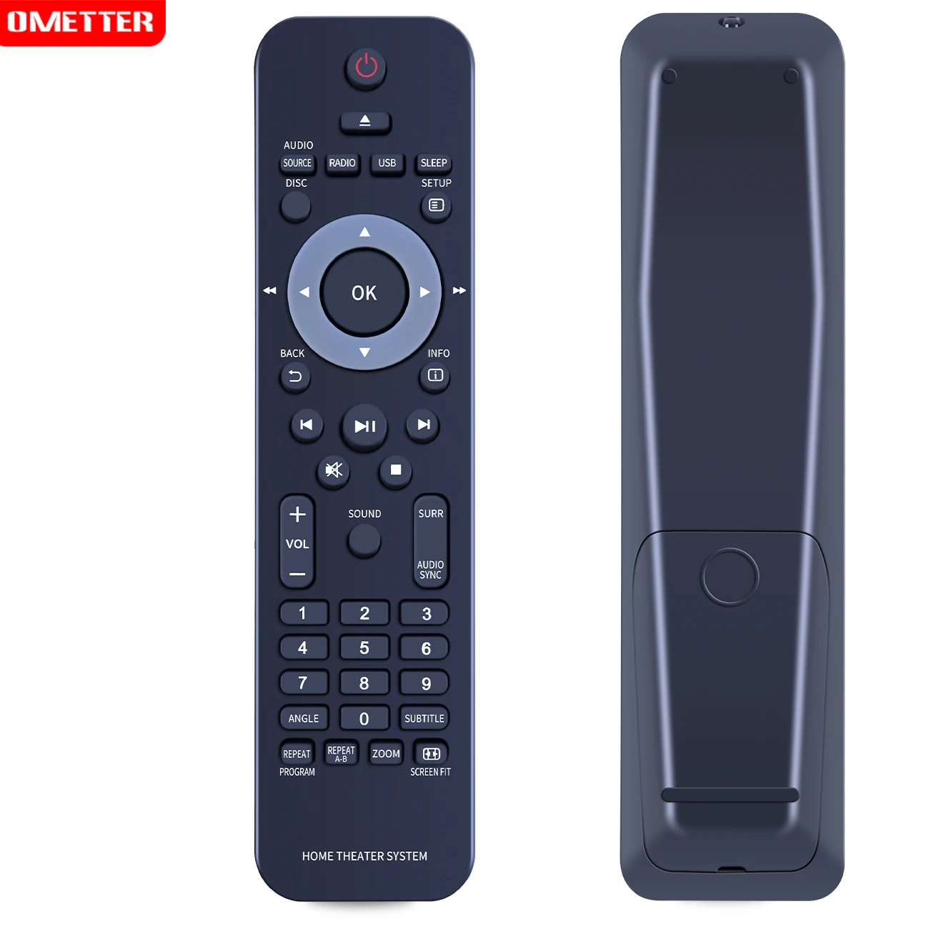 GOUYESHO Adatto per Philips Home Theater System Telecomando di ricambio compatibile con HTD3200 HTS2200 HTS2200/93 HTS2500 HTS2500/05 HTS3020 HTS3269 HTS3539 HTS3540/12 HTS5520 HTS520