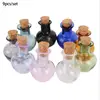 9pcs Miniature Apple Shape Glass Bottles with Cork Stopper Tiny Decorative Jars Small Vials for Dollhouse Decoration DIY Crafts 4