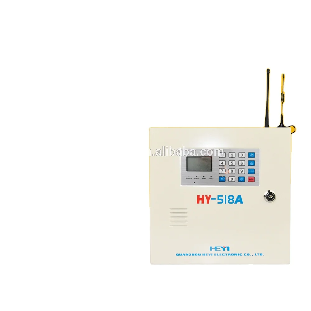 

Wired Wireless Burglar Security GSM Alarm System with LCD screen keypad for bank/shop/Factory Support SIA CID