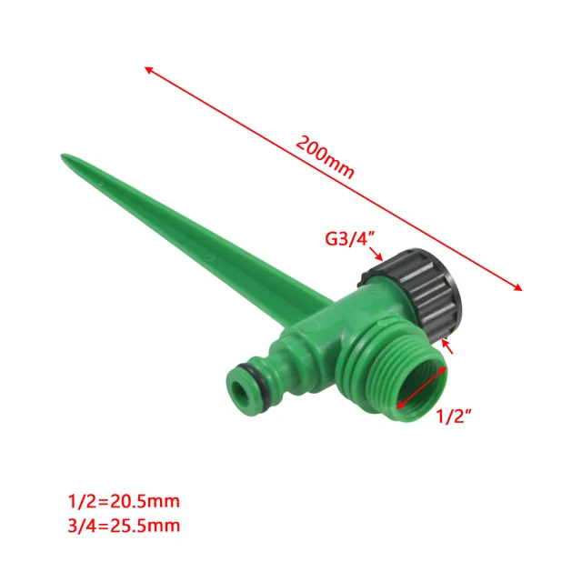 1/2 Támogató Fúvóka Tartó Műanyag Tüske Gyors Csatlakozó Tömlő Talaj Betéttel A Föld Betéti Rúd Rögzítő Tartójával - Image 2