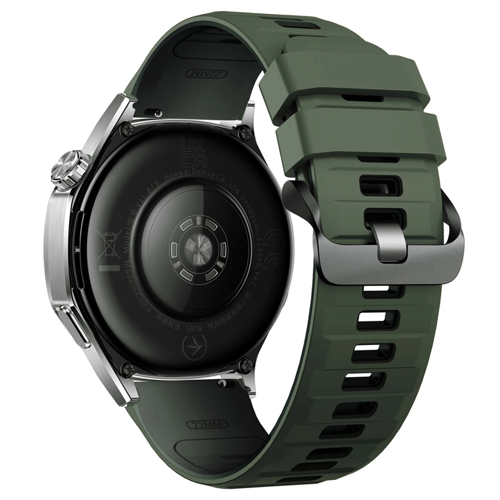 Breathable 22mm Silicone Watch Strap - Premium Sports Band Bracelet
