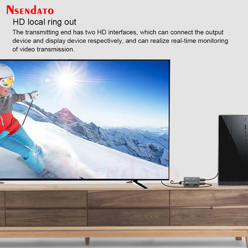 HDMI Extender 60M Over RJ45 4K 60Hz 60M Extender HDMI Video Audio to RJ45 Network Extension cable Extender For PS4 TV PC