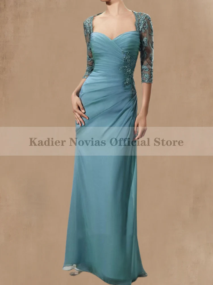 

Long Mermaid Mother of the Bride Dresses with Sleeves Vestido Boda Invitada Elegantes para mujer 2023 Wedding Party Dress